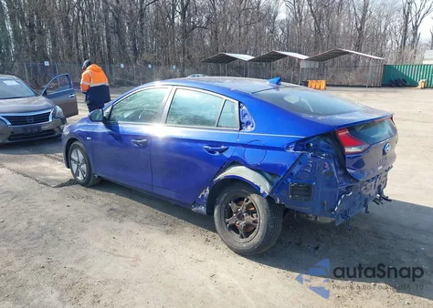 2019 Hyundai Ioniq Hybrid Blue z USA, uszkodzony, nr VIN KMHC65LC6KU179344